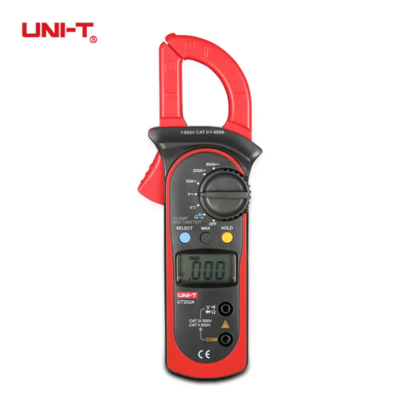 UNI T UT202A цифровой клещи DC/AC Напряжение сопротивление Температура тестеры