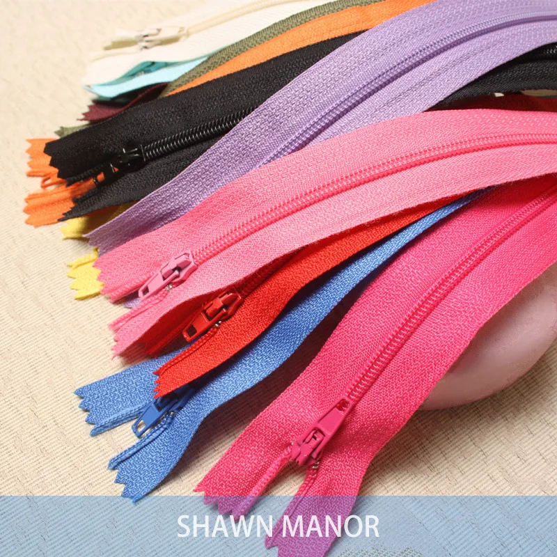 50 шт. 3#20 см нейлоновые молнии для DIY шитья брюки бумажник ручной работы 30 цветов