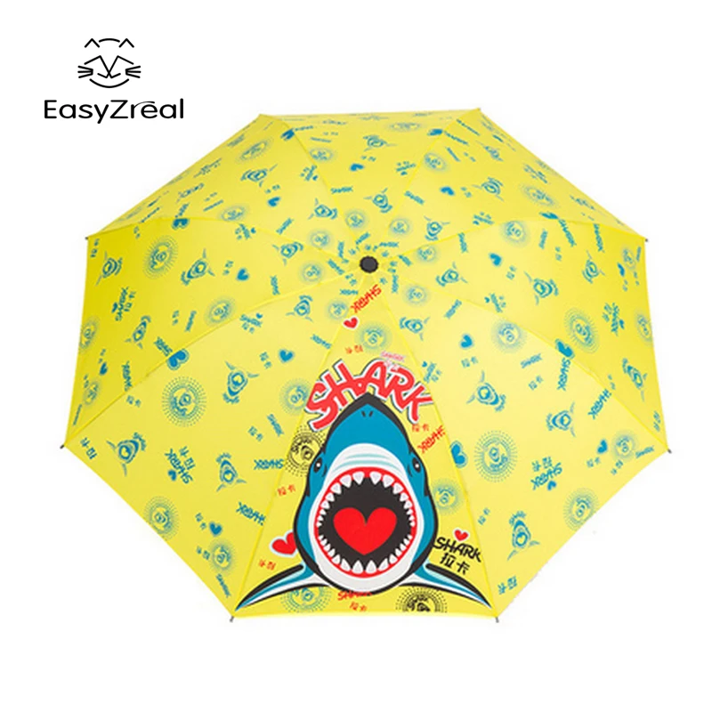 2017New Girl Boy cute kid umbrellas Child 3 Fold R...