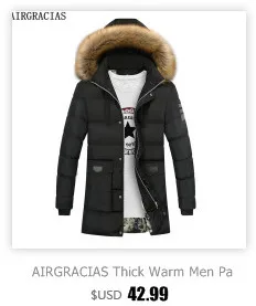 AIRGRACIAS, осенняя мужская куртка, хлопок, пальто, повседневные куртки, мужские пальто, Мужская брендовая одежда, M-5XL