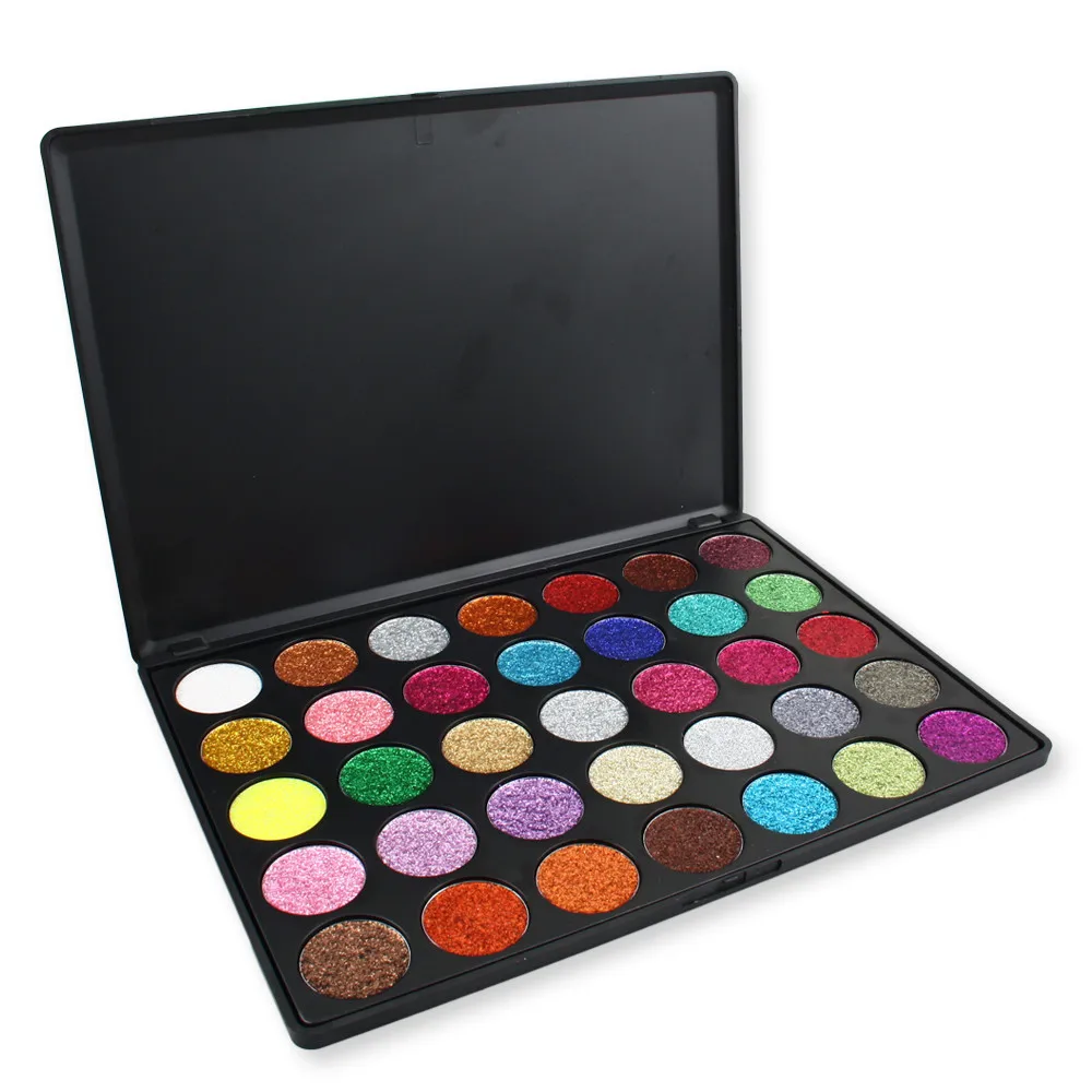 35 цветов Тени Косметическая Shimmer матовая палитра теней для бровей порошок