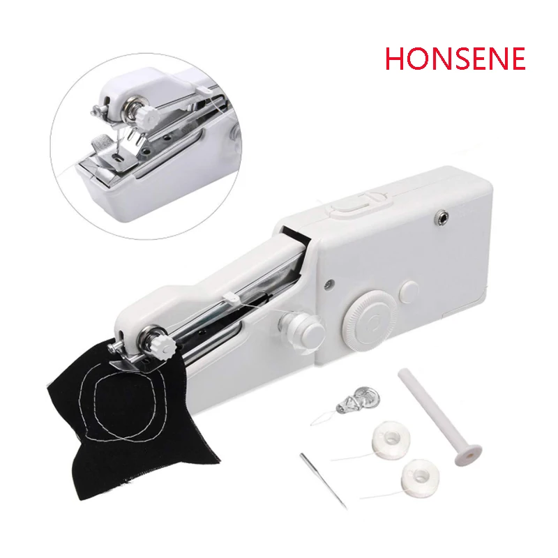 

Mini Portable Handheld sewing machines Stitch Sew needlework Cordless Clothes Fabrics Electric Sewing Machine Stitch Set