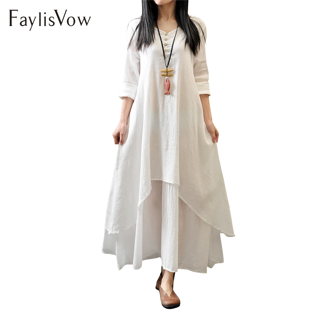Plus Size Long Sleeve Maxi Dress, Long White Plus Size Maxi Dress - NewChic Velvet white long sleeve maxi dress plus size xxl
