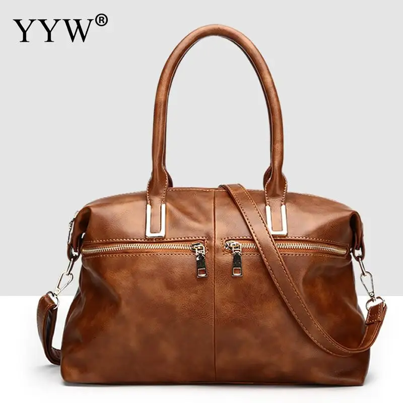 

YYW Famous Brands Boston Bag Lady Crossbody Bag Large Capacity Women'S Pu Leather Handbags Tote Bag For Women Top-Handle Bags