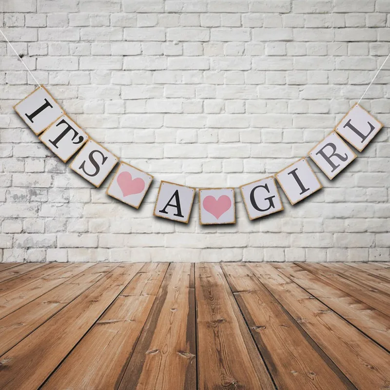 

1set Kraft Paper Cardboard Bunting Banner Garland Vintage Wedding Decor Sign Baby Shower Birthday Party Party Decoration Wedding