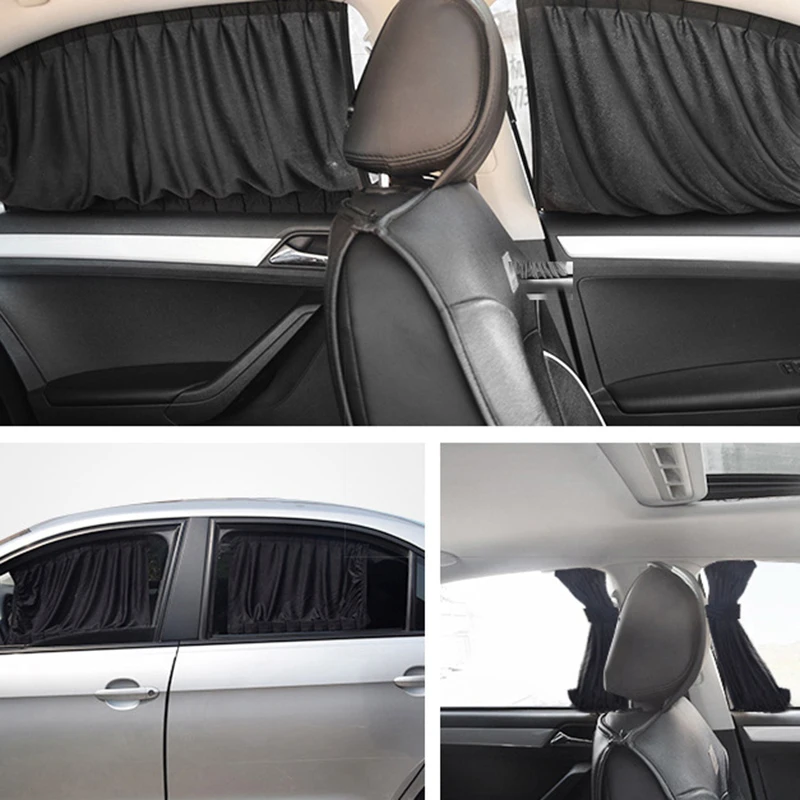 2x50 S/50L автомобиля боковой оконные шторы оттенок автомобиля шторы авто заднее стекло Защита от солнца Блок