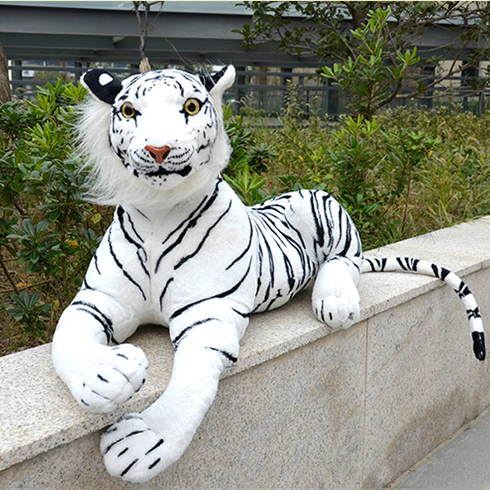 

Children Plush Stuffed Toy White Tiger Doll Baby Kids For Christmas Birthday Gift Simulation Tiger