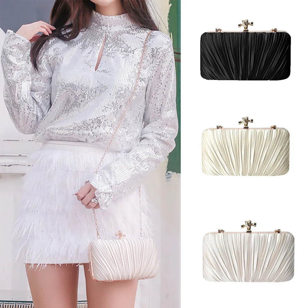 

MOLAVE Handbags Solid Women bag new Evening Envelope Handbag Party Sparkly Clutch Purse Shoulder Cross Bag Minaudiere package517