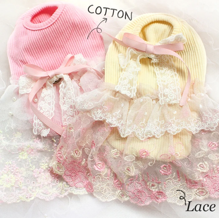 

Free shipping ZLOVEPET dog clothes fairy lace princess blouses dog dresses pet cat ropa perro mascotas roupa cachorro