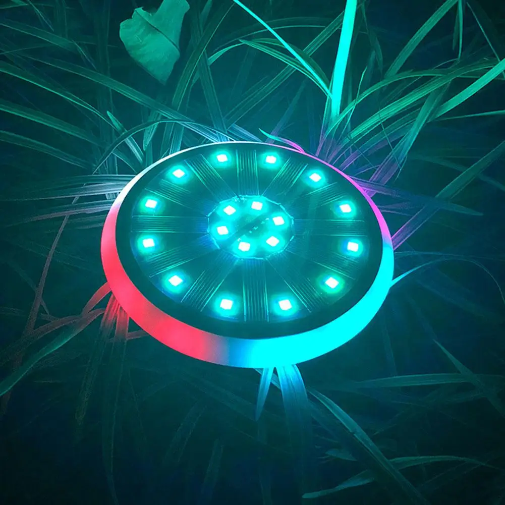 Color Changing Round Solar Powered LED Light Outdoor Garden Yard Decor Lamp #01 | Освещение