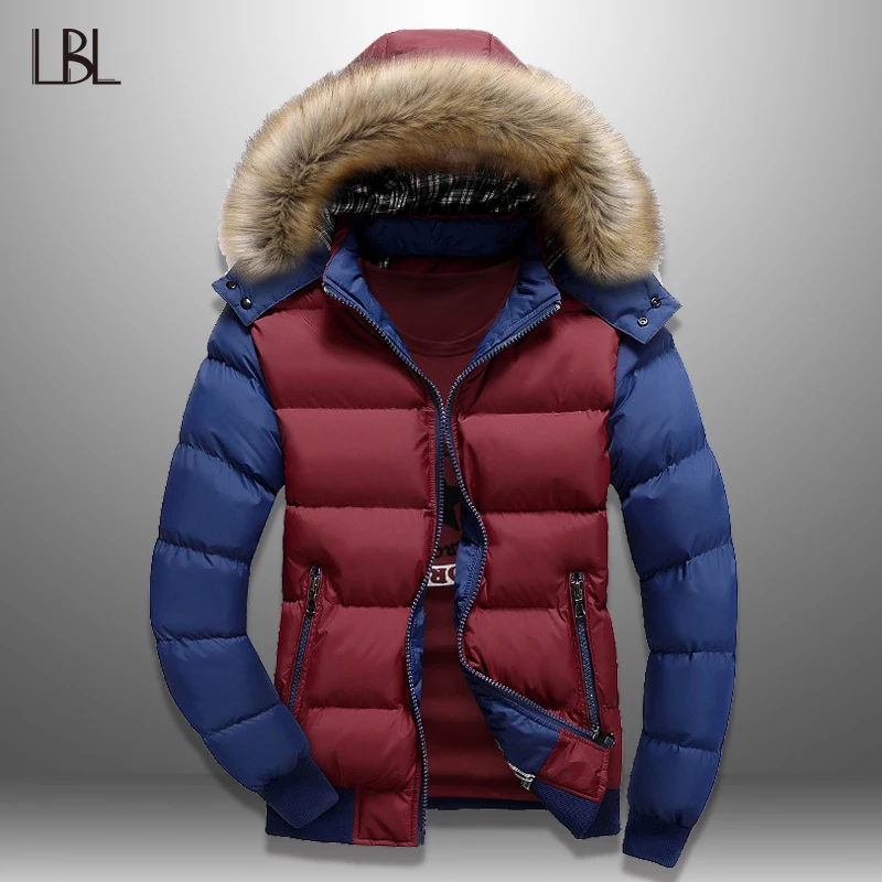 

LBL Winter Bomber Jackets Men Parka Coat Waterproof Outwear Mens Oversized Coats Fashion Fitness Clothes Jaquetas Masculina 2018