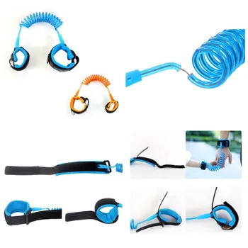 

Children Anti-Lost Wrist Link Safety Harness Walking Hand Belt Rope Leash Soft Cotton Fabric Outdoor Sports Security Tracker
