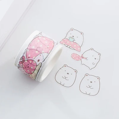 Kawaii Sumikko Gurashi васи клейкая лента DIY Скрапбукинг наклейка этикетка маскирующая лента Школьные Канцелярские Товары для детей Подарки - Цвет: 01