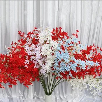 

5pcs Silk Orchid Flower Branches little Sakura Tree Stem for Event Wedding Tree Decoration Artificial Decorative Flowers