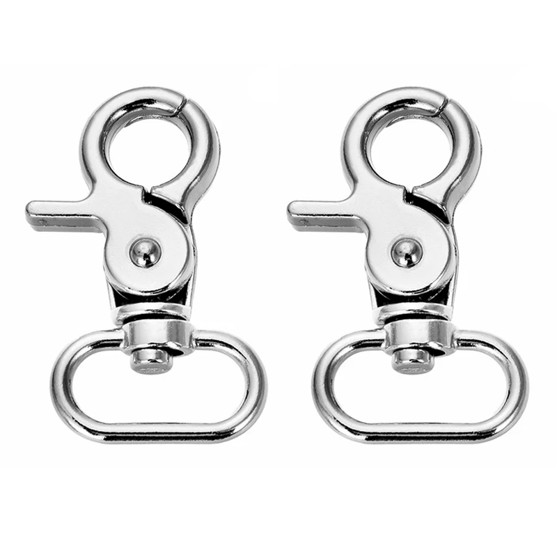 20 unids/set broche de langosta llavero accesorios de joyería llavero de aleación broche de presión llaveros giratorios llaveros de Metal