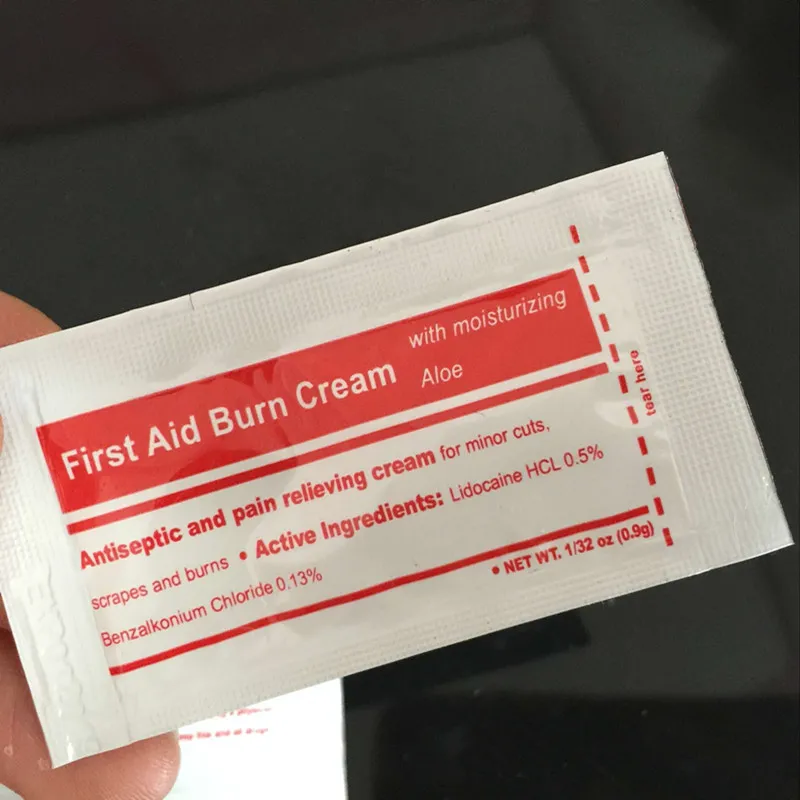 (5pcs/box)first aid burn cream with moisturizing aloe antiseptic and