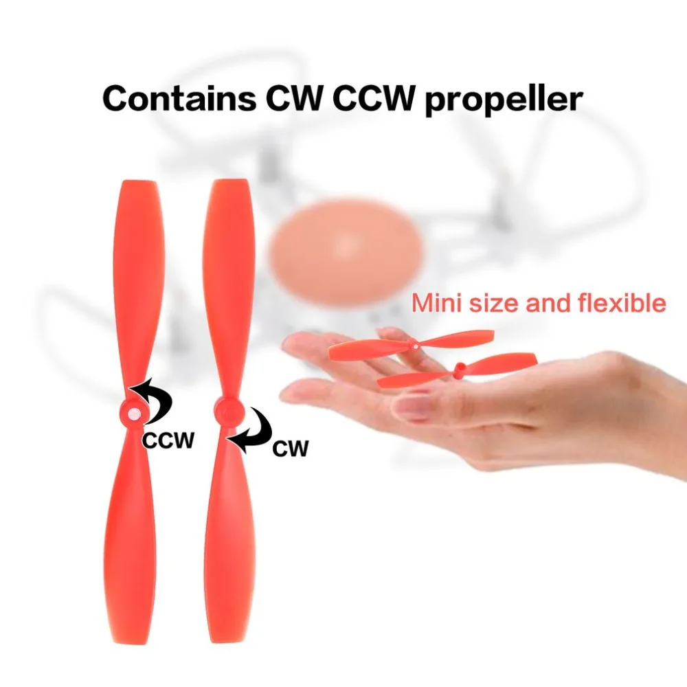 2 пары пропеллеров CW CCW Мини реквизит запасные части-лопасти аксессуары для Xiaomi Mitu RC FPV Дрон Квадрокоптер самолет UVA