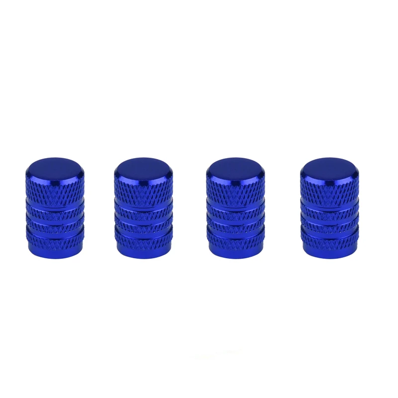 DSYCAR 16 шт./лот колпачки для клапанов, предотвращающие коррозию, колпачки для автомобиля, универсальные алюминиевые и пластиковые колпачки для шин, колпачки для клапанов - Цвет: Blue