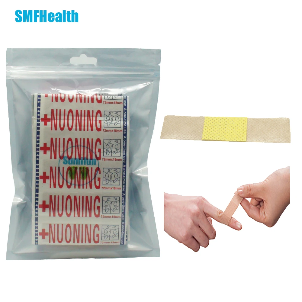100Pcs Band Aid Wound Dressings Sterile Hemostasis Stickers First Aid Bandage Heel Cushion Adhesive Plaster Strips Z37001