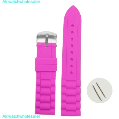 18mm Good Taste Silicone Jelly Rubber Ladies Watch Band Straps WB1002T18JB
