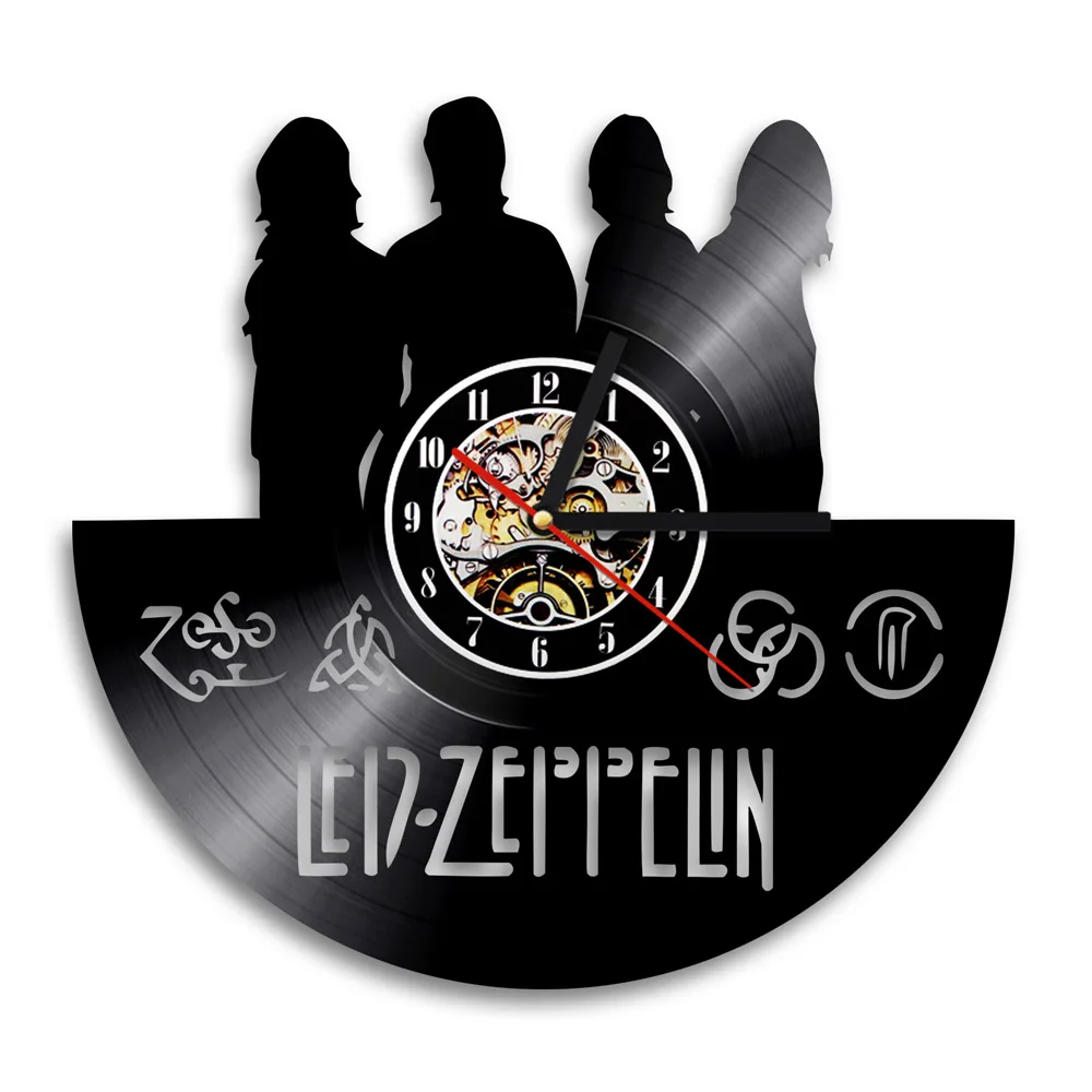 1 шт Led Zeppelin Винтаж виниловую пластинку LP запись настенные часы уникальный