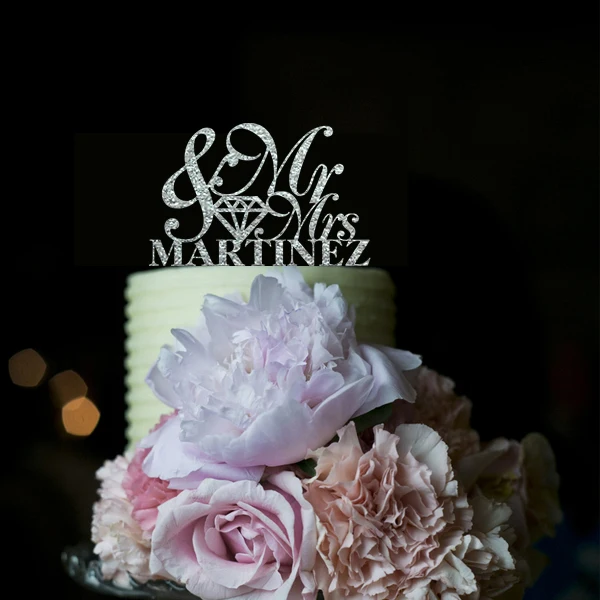 

Wedding Cake Topper Bride and Groom Last Name Personalized Wedding Cake Topper,Custom Mr and Mrs Cake Topper,Wedding Decorations