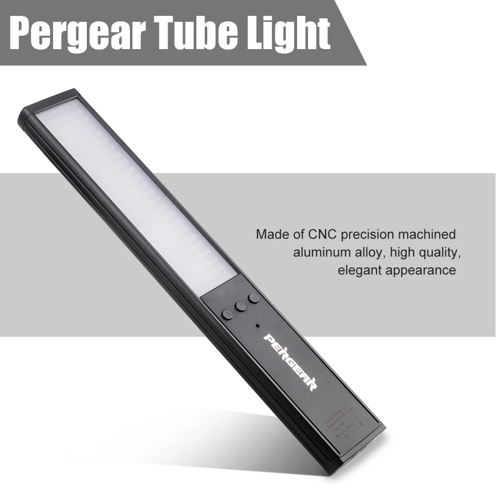 

Pergear Handheld 5600K LED Video Light with 1/4" Screw Hole 3 Color Filters (white, yellow, red) for Indoor Outdoor Shooting