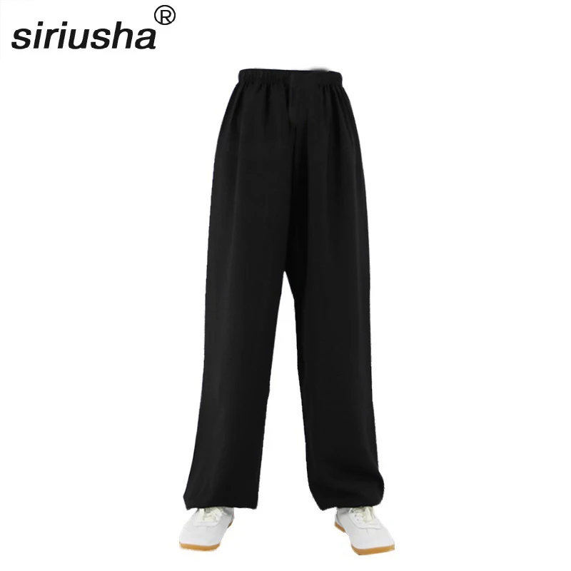 Sweatpants Pants Men Tai For Chi Gossip Multifunctional Chinese Style Lantern Trousers & Loose Pants Wide Legs Leg Kungfu S112