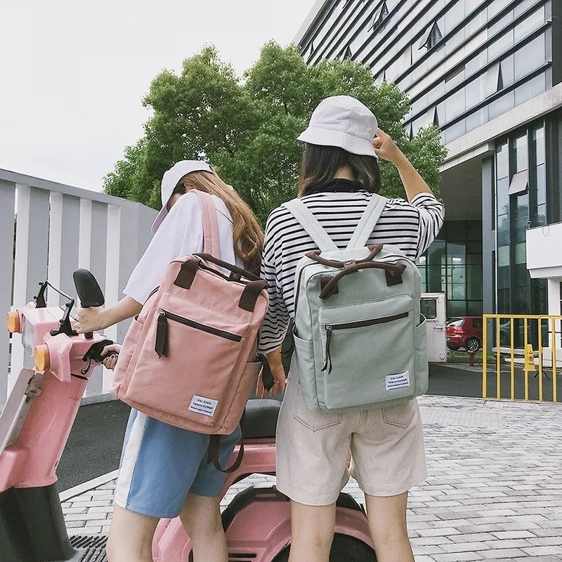 

2019 Classic Canvas Backpack Fashion Mochila Travel Backpacks For Student Back pack book School Storage Bags Unisex Gift