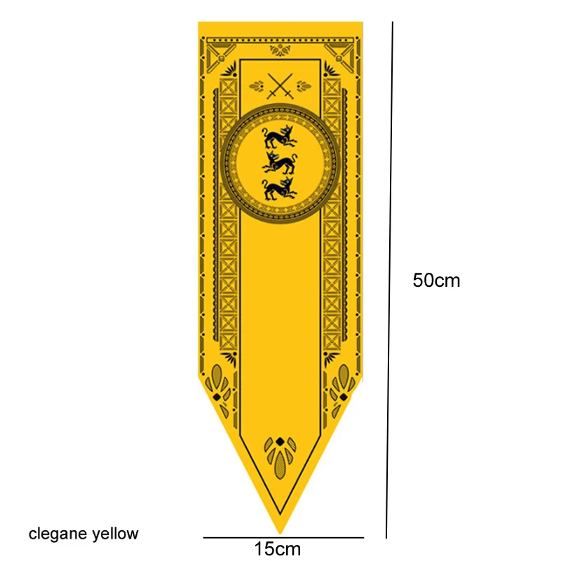 Домашний декор Игра престолов баннер флаг Старк Тулли Мартелл волк Дракон полиэстер престолов баннер игры украшения Болтон флаг - Цвет: clegane yellow