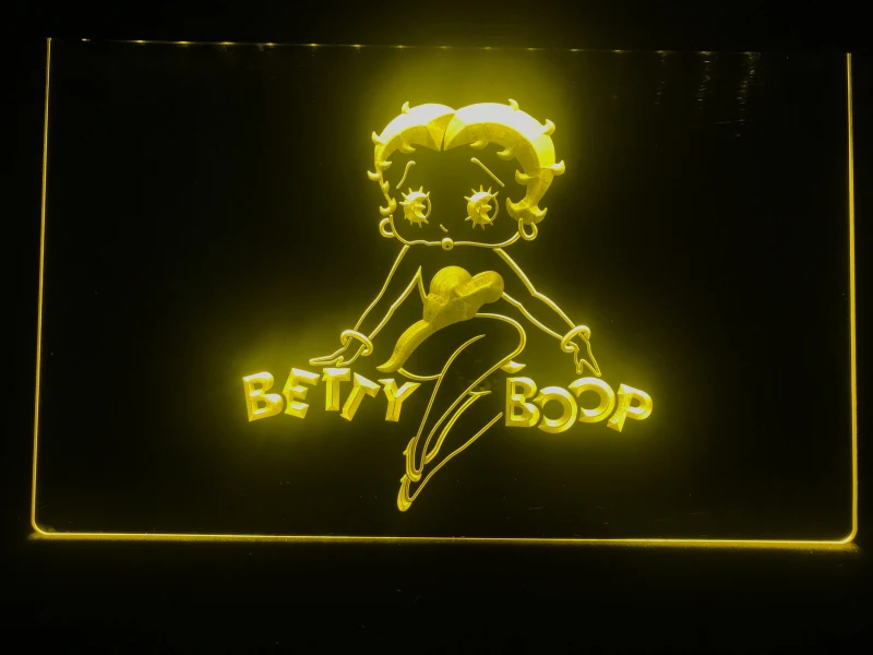 G197 Betty Boop неоновый светильник Знак Домашний декор магазин ремесла светодиодная