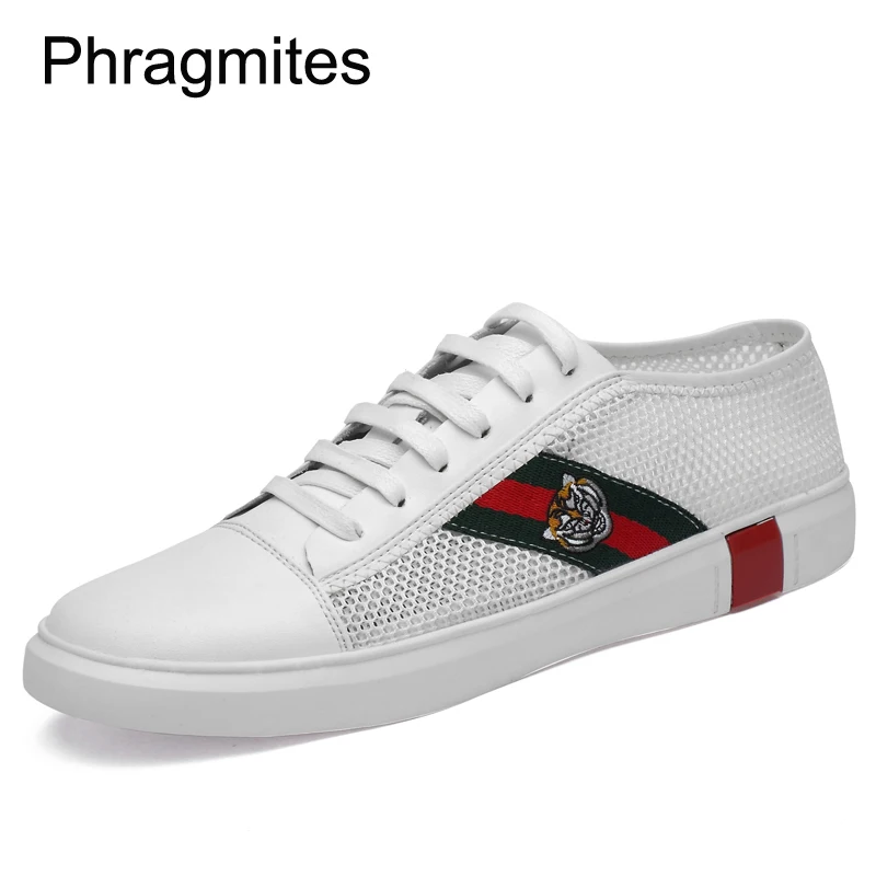 

Phragmites summer breathable sneakers genuine leather hole shoes high quality flat men shoes daily casual shoes