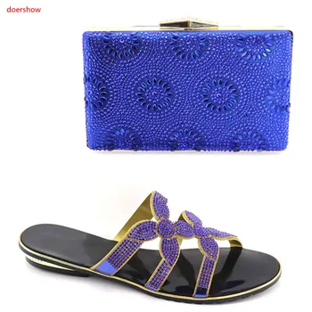 

doershow Italian Shoes with Matching Bags for Women Nigerian Shoe and Bag Set for Wedding African Shoe and Bag Set partyYBV1-16