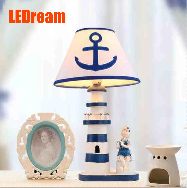 

The lighthouse the children room that the Mediterranean is adjustable light shape Creative study adornment lanterns a bed boy