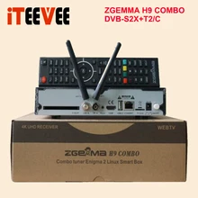 ZGEMMA H9 COMBO DVB-S2X+ DVB-T2C 4K UHD E2 DVB-S2X Linux Wifi Встроенный комбинированный спутниковый приемник 2 шт./лот