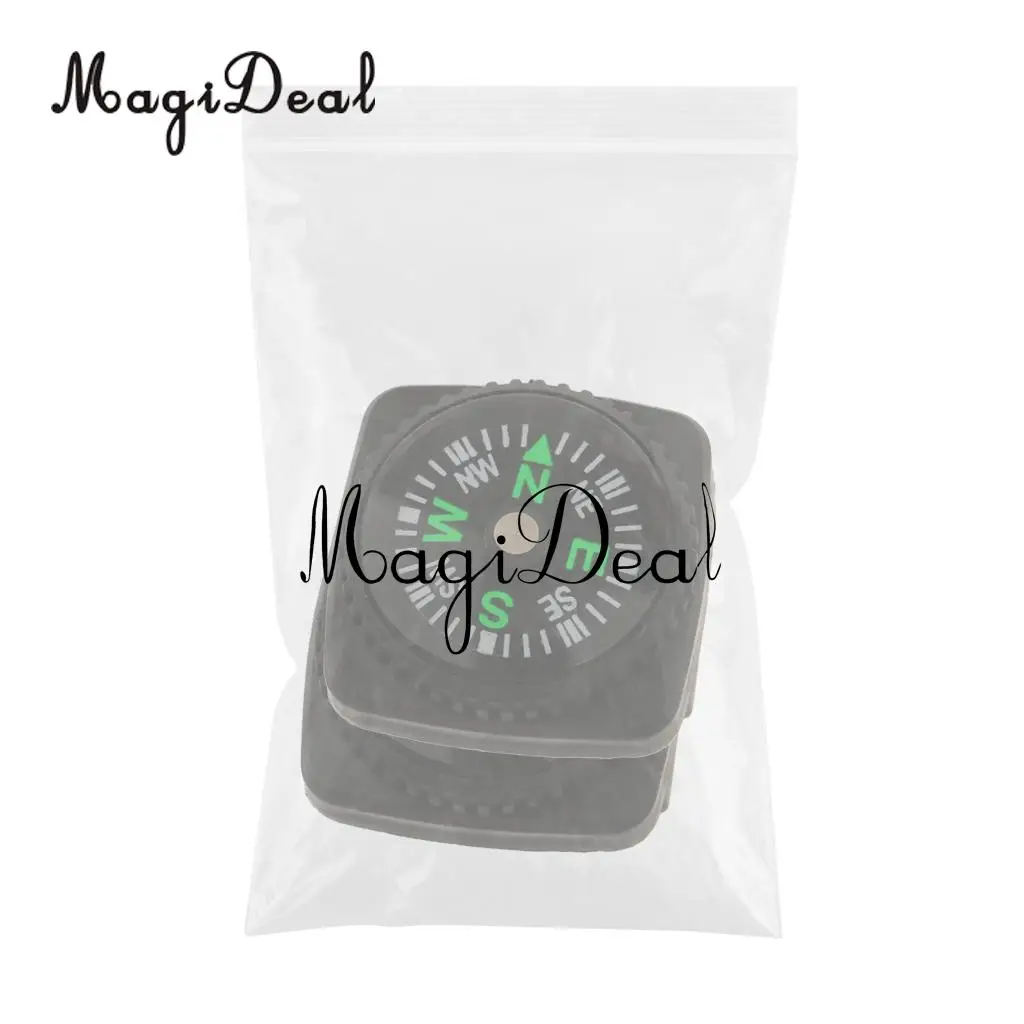 2Pcs Outdoor Waterproof Portable Holster Watch Band Compass for Hiking Camping