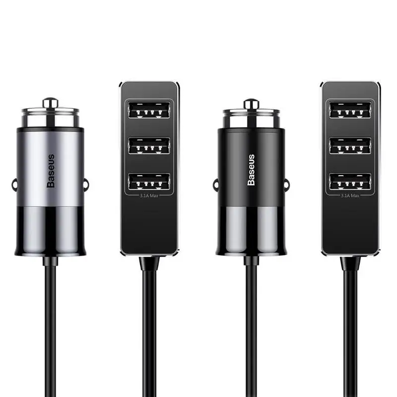 

Baseus Mobile Phone Fast Charging Charger Adapter Multiple Expander Car-Charger 5.5A 4 Ports USB Car Charger