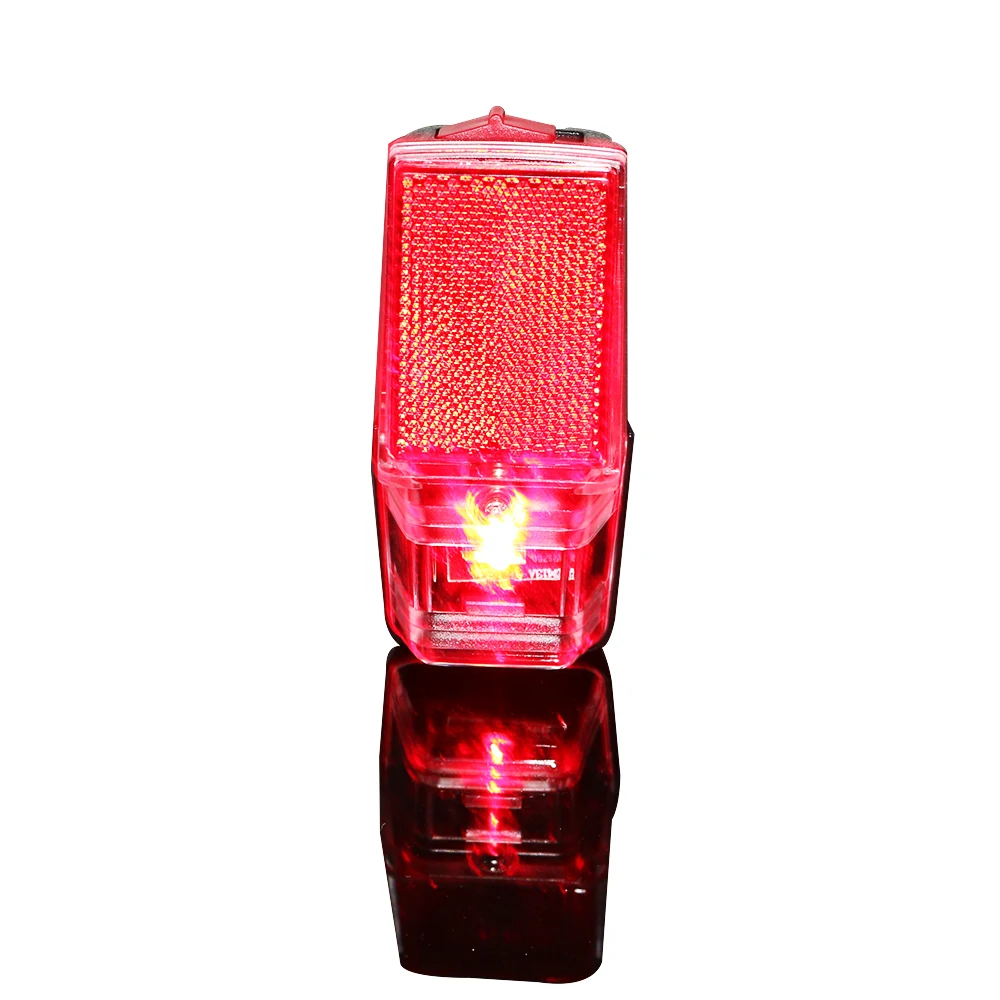 Perfect JS Red LED Bike Rear Light Mount on the Fender with Battery Safety Warning Bicycle Tail light Lamp Bycicle Accessories  MTB 2