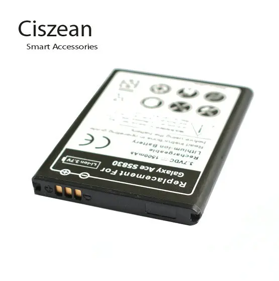 Ciszean 10x1500 мА/ч, EB494358VU Замена Батарея для samsung Galaxy ACE S5830 S5830I S5660 S5670 I569 I579 PRO B7510 SCA-1523