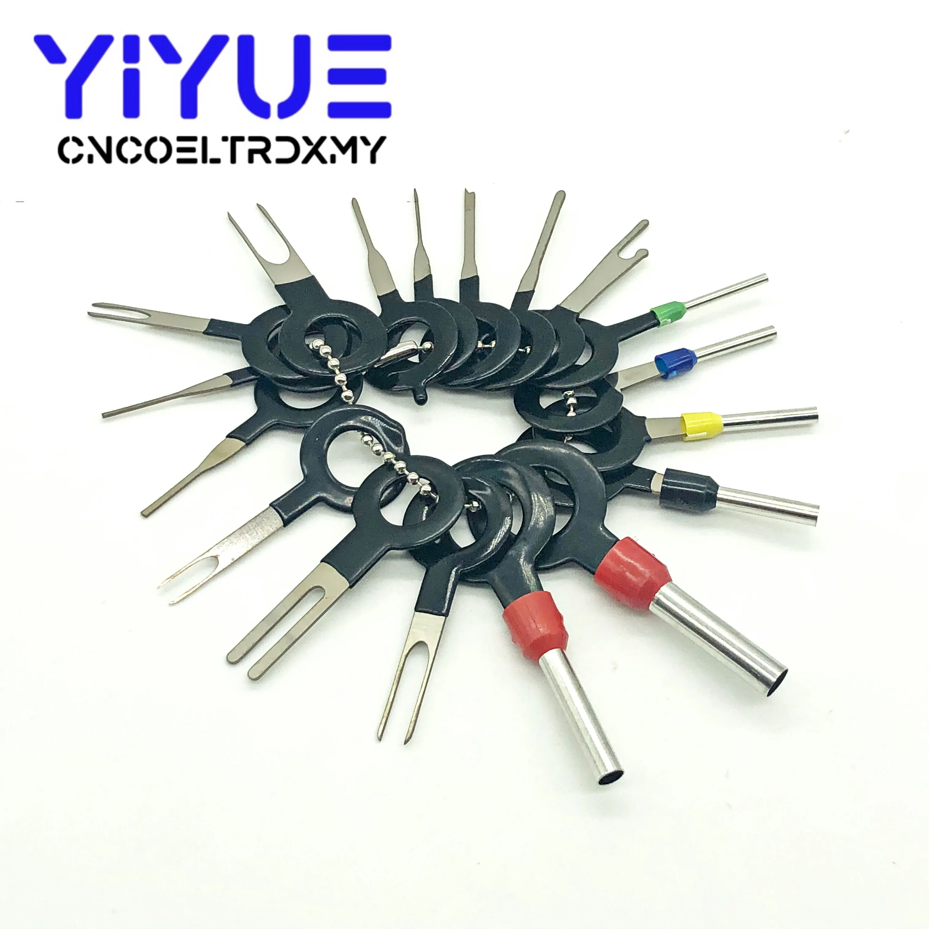

18Pcs Automotive Plug Terminal Remove Tool Set Key Pin Car Electrical Wire Crimp Connector Extractor Kit Accessories