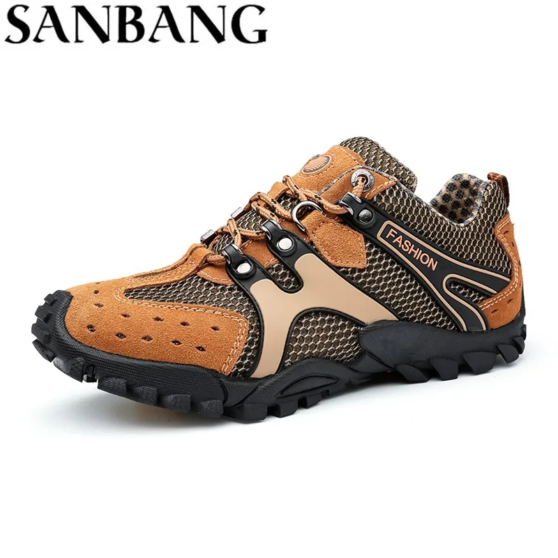 

Men Hiking Shoes Outdoor Stability Free Shipping Light Weight Sweat Absorbant Impact Resistance Balanced Comfortable Sneaker WX4