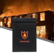 Безопасный противопожарный портфель водостойкий документ многофункциональная сумка офисные принадлежности легкий и портативный