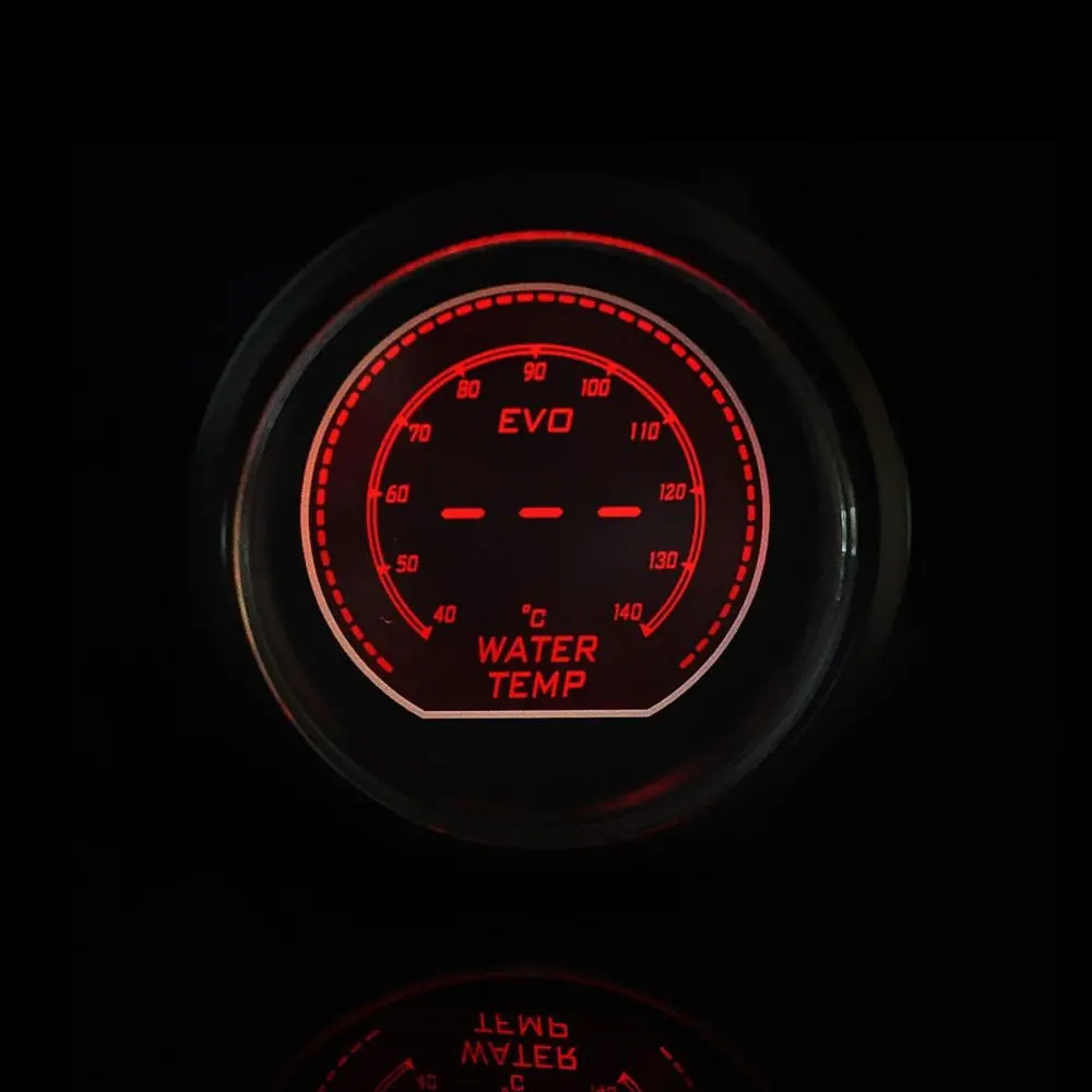 EE Поддержка " 52 мм EVO датчик температуры воды Автомобильный цифровой Синий Красный светодиодный измеритель температуры Цельсия оттенок Len XY01