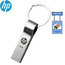 Оригинальный hp V285W ключ USB флэш-накопитель 32 ГБ/64 Гб Водонепроницаемая металлическая пылезащищенная Ручка Флешка USB флешка для ноутбука автомобиля тв
