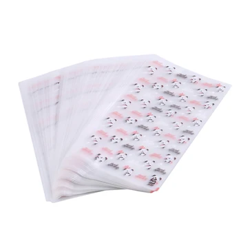

100pcs/pack Little Bear Cute Translucent Bag Plastic Food Bags 12x20.5cm Packaging Bags Free Shipping For Biscuits Snack Package