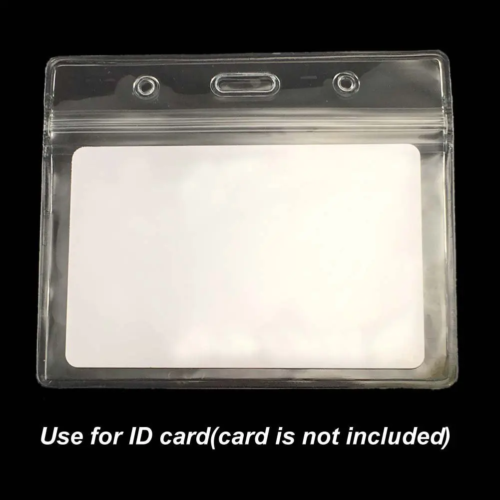 Пластик горизонтальные бэйдж с именной меткой футляры для идентификационных карт, 50 частей, Clear
