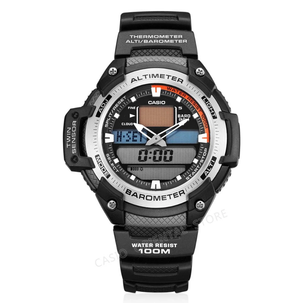 

CASIO WATCH 2017 Chronograph Sport Mens Watches Top Brand Luxury Military Quartz Watch Relogio Masculino Measure Height SGW-400