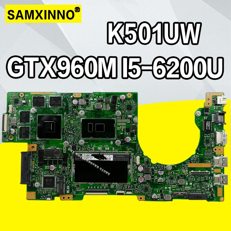 K501UW материнская плата для ноутбука For Asus K501UWK K501U K501 оригинальная DDR4 4G RAM I5 6200U