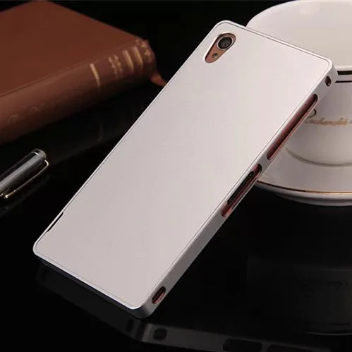 Luphie Z3 capa fundas Aluminum Frame Case Cover For Sony Xperia Z3 D6603 D6633 dual Aluminum