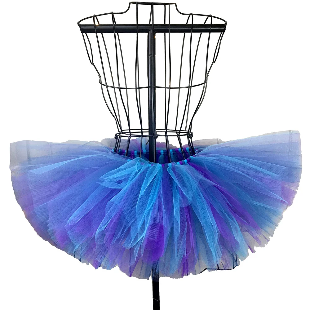 

Blue & Purple Baby Girls Tutu Skirt Fluffy Children Skirt Tutu Ballet Kids Pettiskirt Tulle Party Dance Skirts for Girls 1-14Y